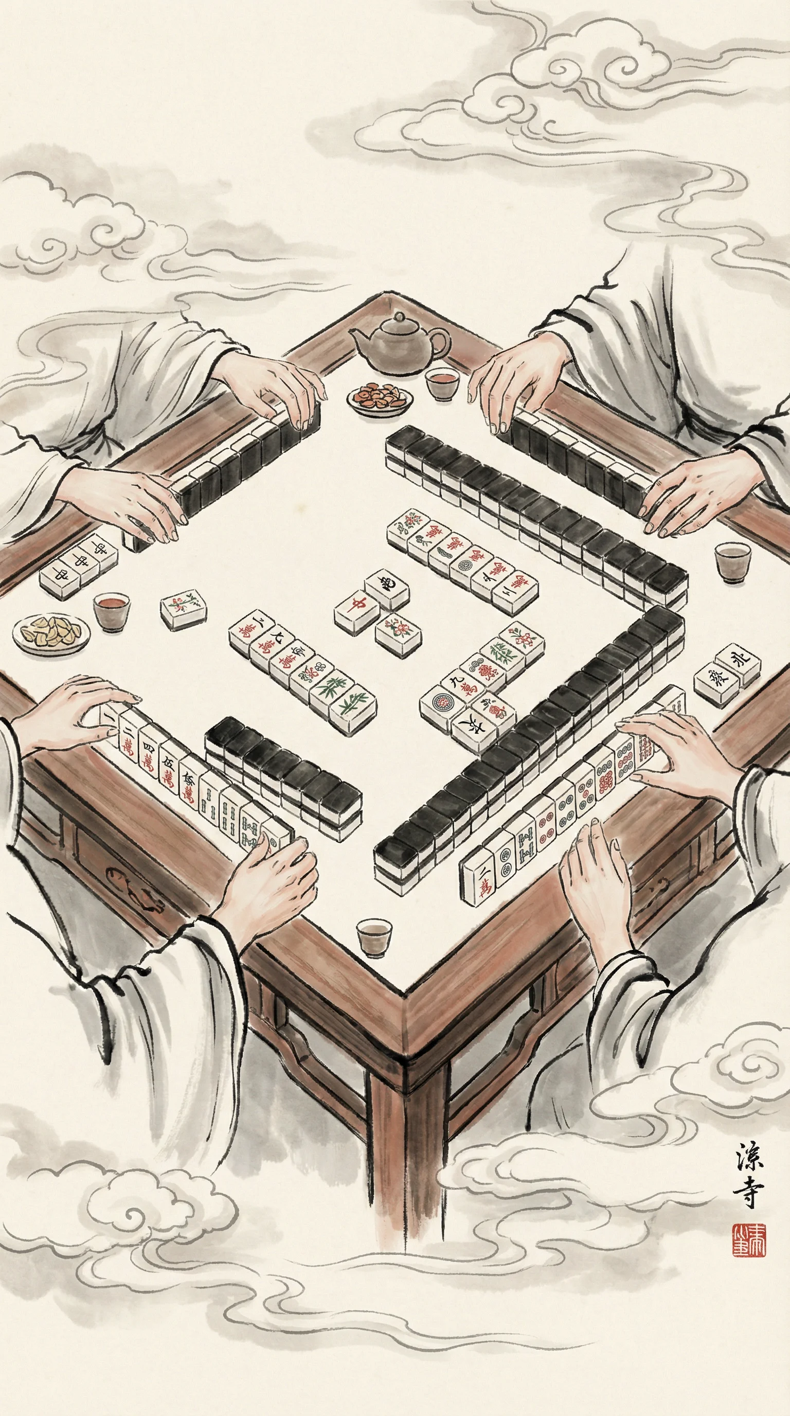 赏金女王试玩经典版水墨风格游戏界面